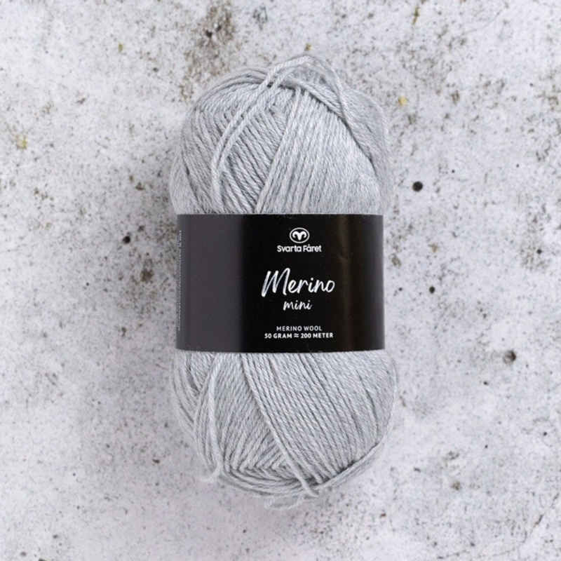 Svarta Fåret Merino Mini 23 Orörd grå