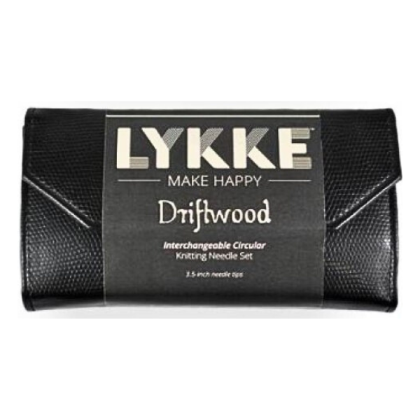 LYKKE Utbytbara Rundstickor Set Driftwood, Svart, 9 cm