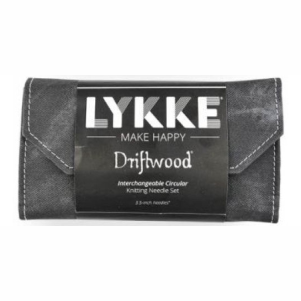 LYKKE Utbytbara Rundstickor Set Driftwood, Grå, 9 cm