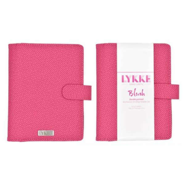 LYKKE Strumpstickset Blush, Magenta, 15 cm