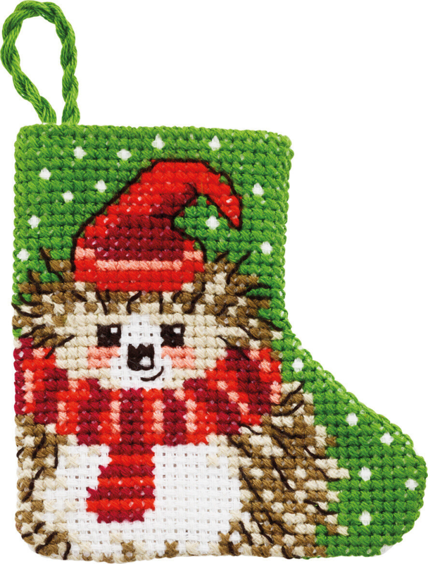 Broderikit Igelkott 7 x 7 cm