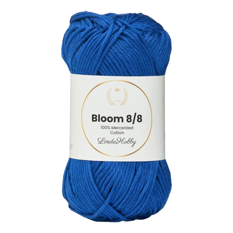 LindeHobby Bloom 8/8 Mercerized Cotton 35 Kungligt blå