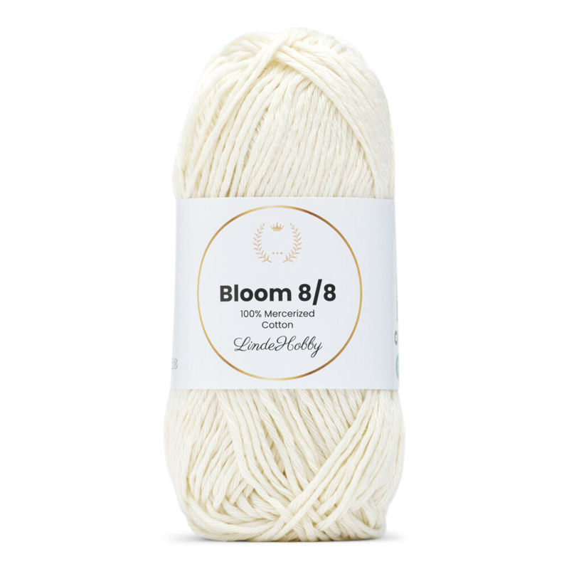 LindeHobby Bloom 8/8 Mercerized Cotton 30 Naturvit