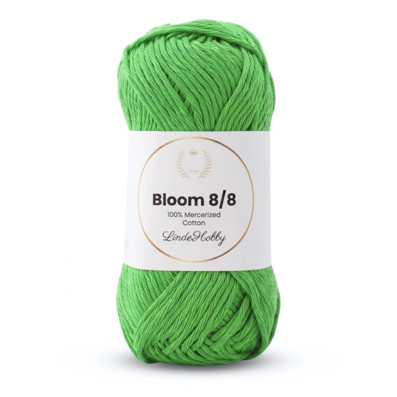 LindeHobby Bloom 8/8 Mercerized Cotton 38 Grön