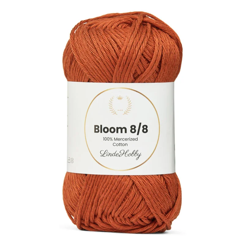 LindeHobby Bloom 8/8 Mercerized Cotton 36 Tegelröd