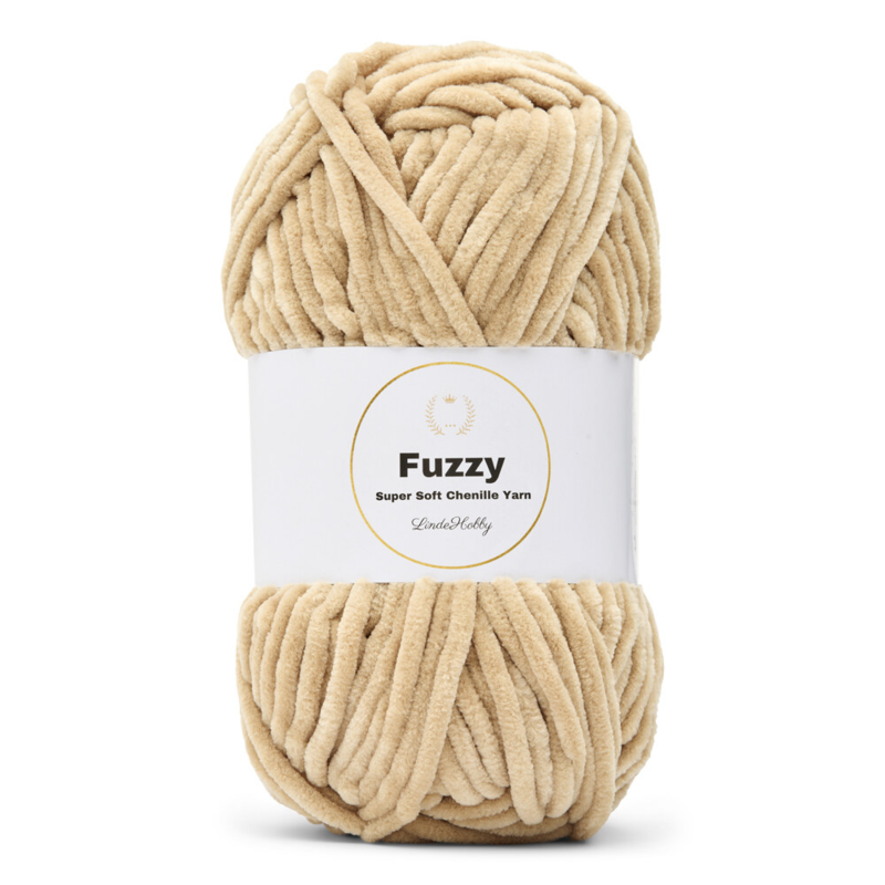 LindeHobby Fuzzy Chenille 08 Mörk beige