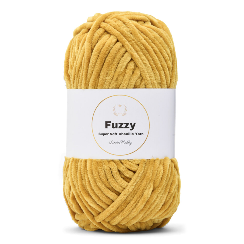 LindeHobby Fuzzy Chenille 23 Gyllene ockra