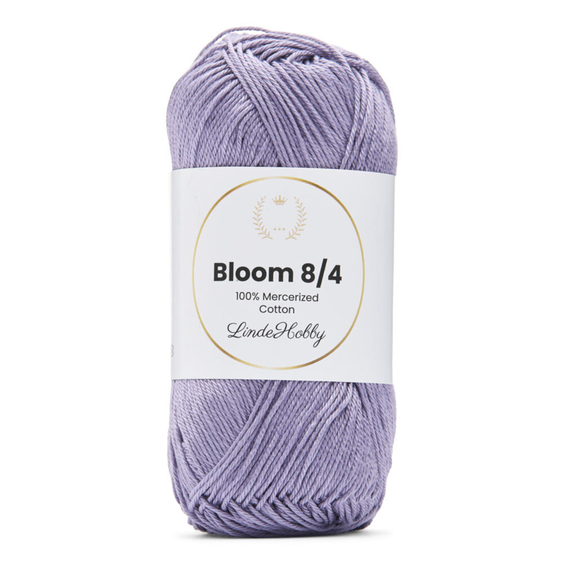 LindeHobby Bloom 8/4 Mercerized Cotton 12 Ljuslila