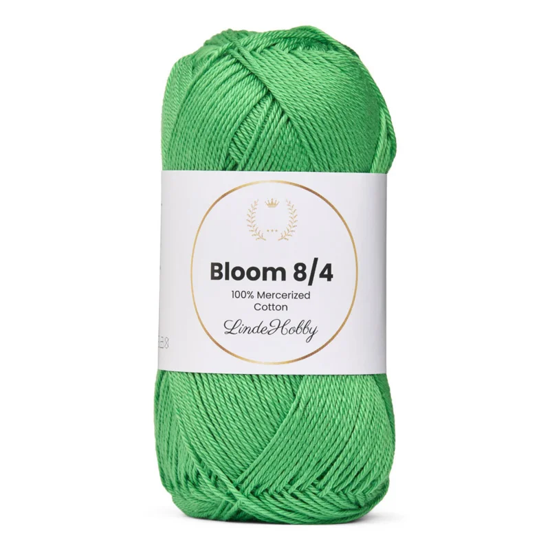 LindeHobby Bloom 8/4 Mercerized Cotton 38 Grön
