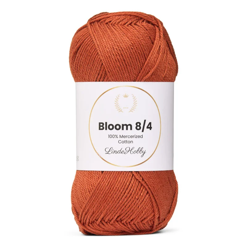 LindeHobby Bloom 8/4 Mercerized Cotton 36 Tegelröd