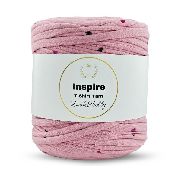 LindeHobby Inspire Print 07 Rosa med hjärtan