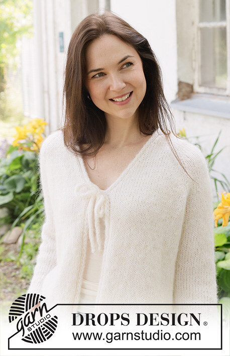 258-14 Delicate Dance Cardigan by DROPS Design