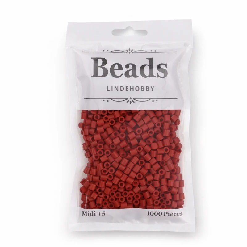 LindeHobby Beads 146 Blodros röd