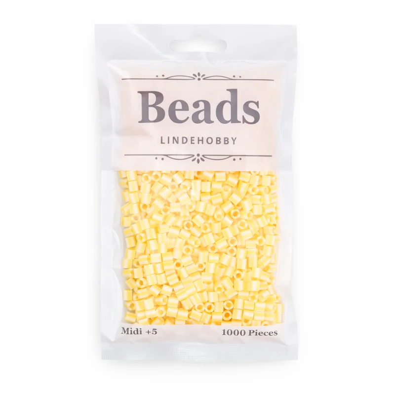 LindeHobby Beads Stripes 10 Citron