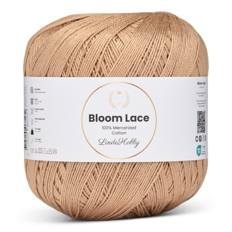 LindeHobby Bloom Lace Mercerized Cotton 06 Beige