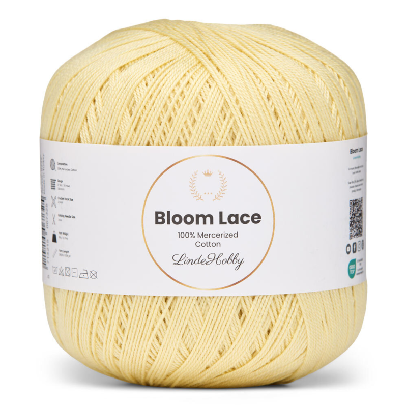 LindeHobby Bloom Lace Mercerized Cotton 21 Mjukgul