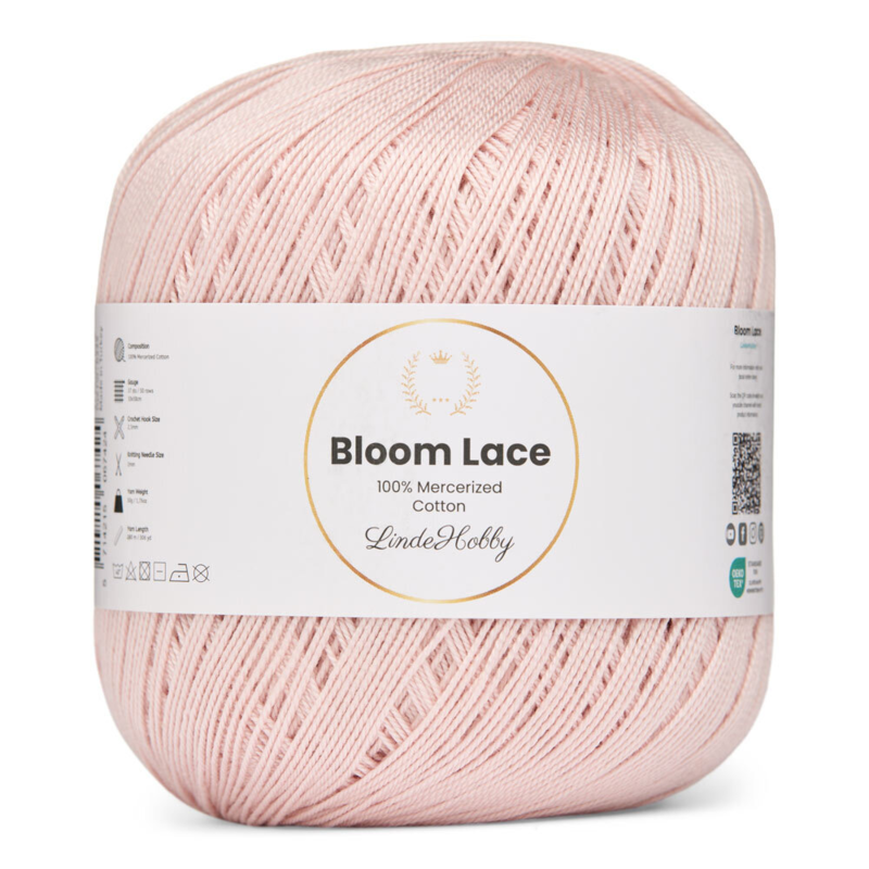 LindeHobby Bloom Lace Mercerized Cotton 31 Pastellrosa