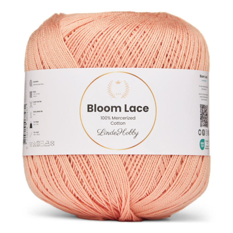 LindeHobby Bloom Lace Mercerized Cotton 32 Aprikos