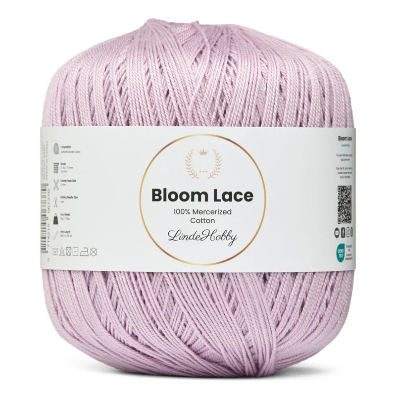 LindeHobby Bloom Lace Mercerized Cotton 26 Klarlila