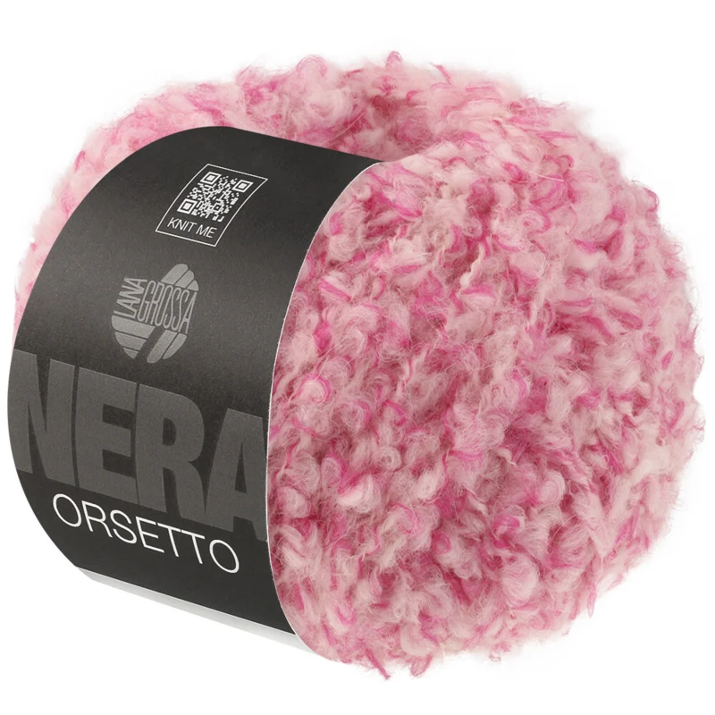 Lana Grossa Orsetto 101 Pink/Obehandlad vit