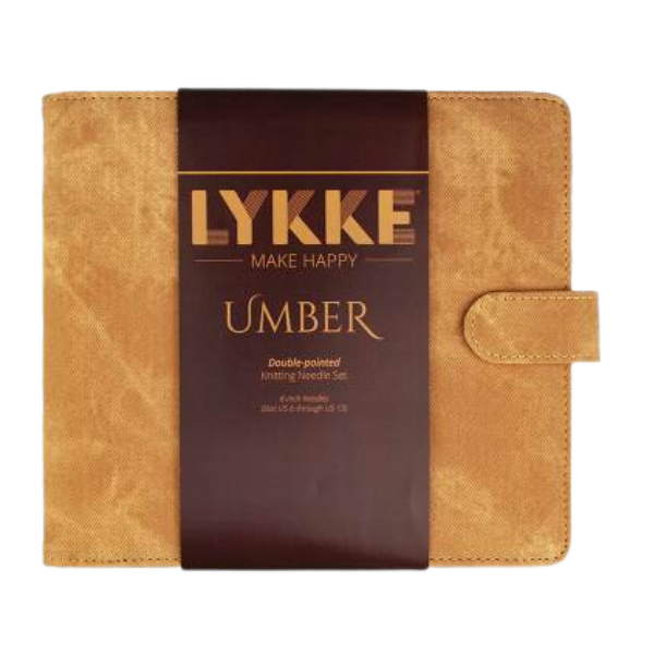 LYKKE Strumpstickeset Umber, Tan, 15 cm (4.00-9.00 mm)