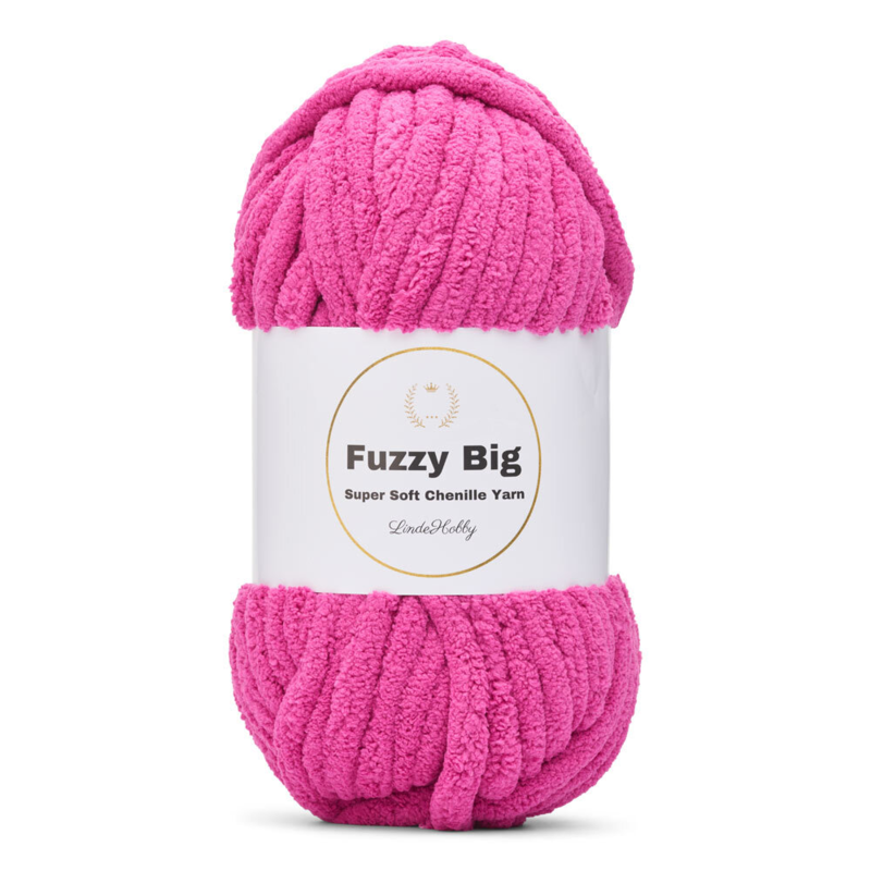 LindeHobby Fuzzy Chenille BIG 44 Ljus fuchsia