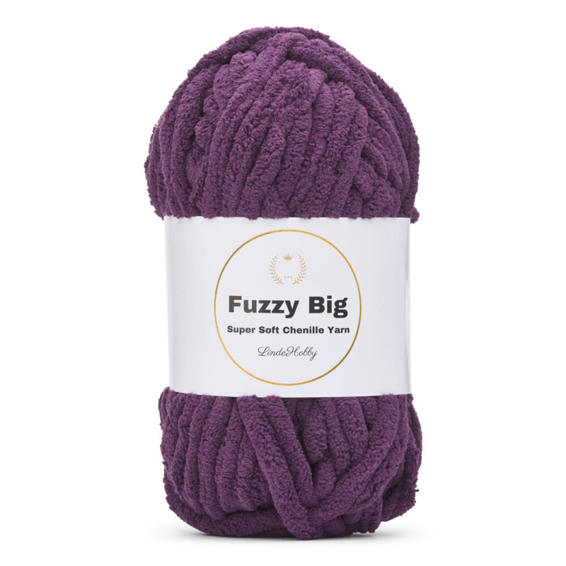 LindeHobby Fuzzy Chenille BIG 15 Plommon