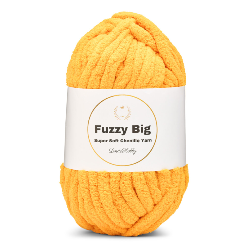 LindeHobby Fuzzy Chenille BIG 47 Guld gul