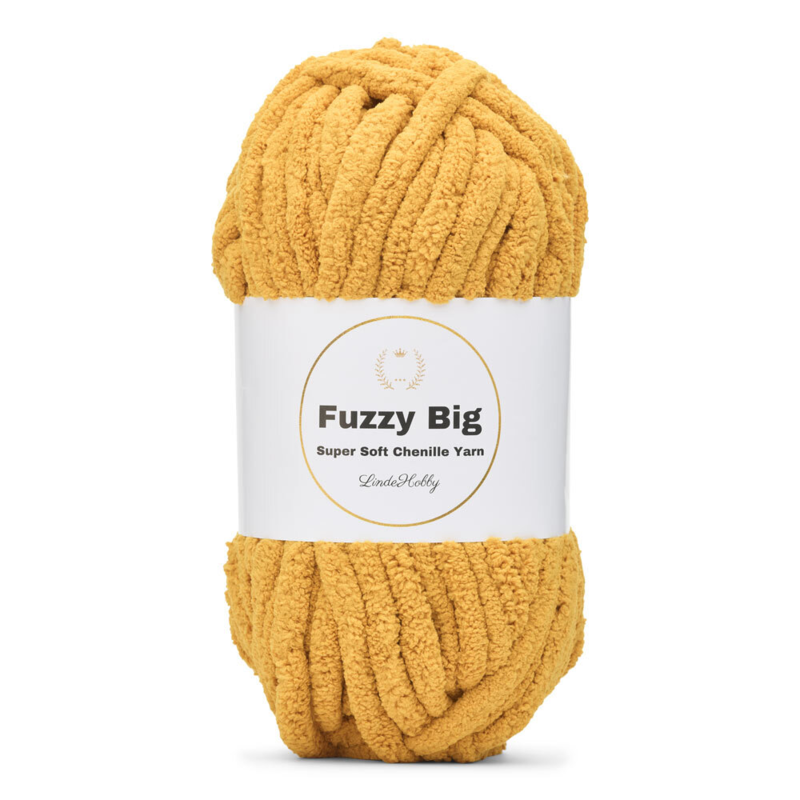 LindeHobby Fuzzy Chenille BIG 16 Senap