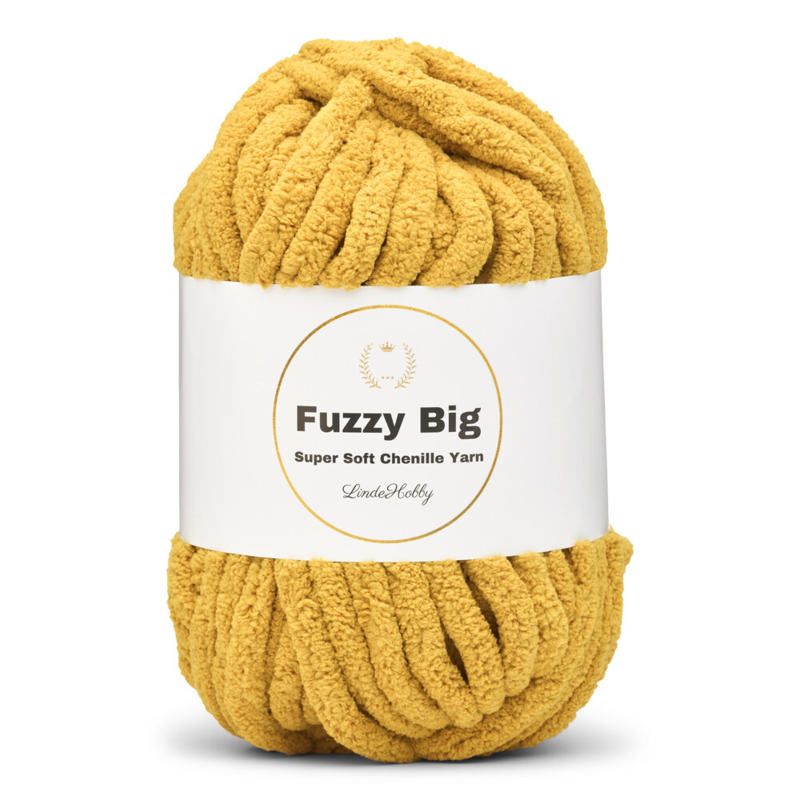 LindeHobby Fuzzy Chenille BIG 23 Senap
