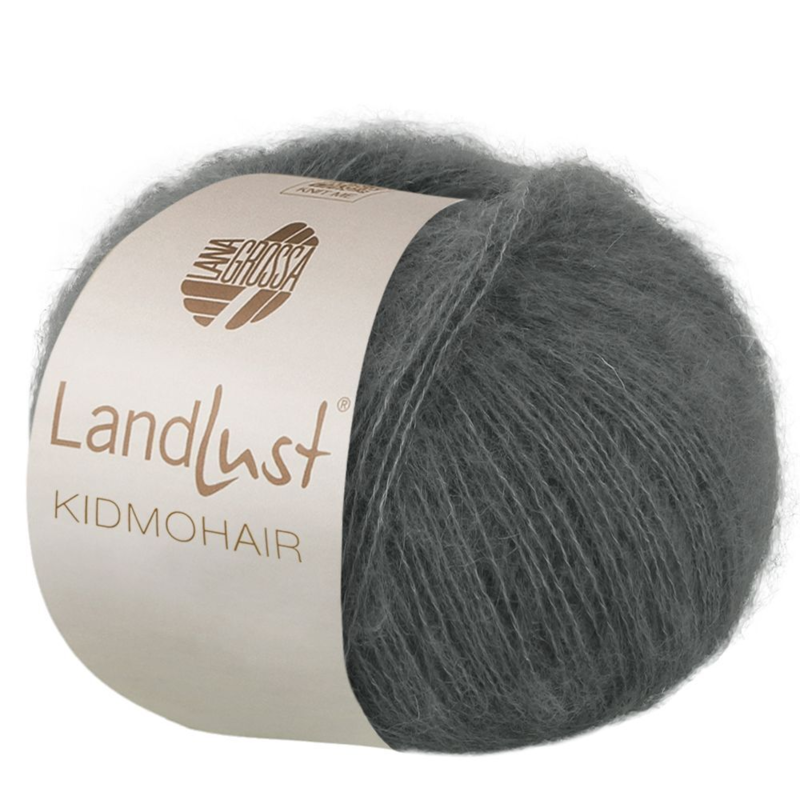 Lana Grossa Landlust Kidmohair 18 Mörkgrå