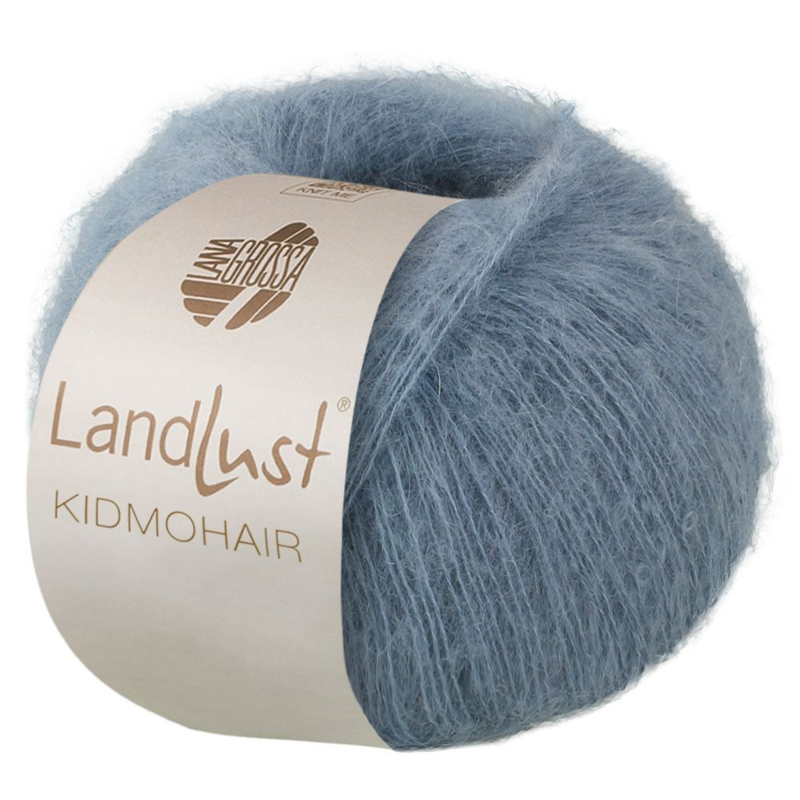 Lana Grossa Landlust Kidmohair 08 Gråblå