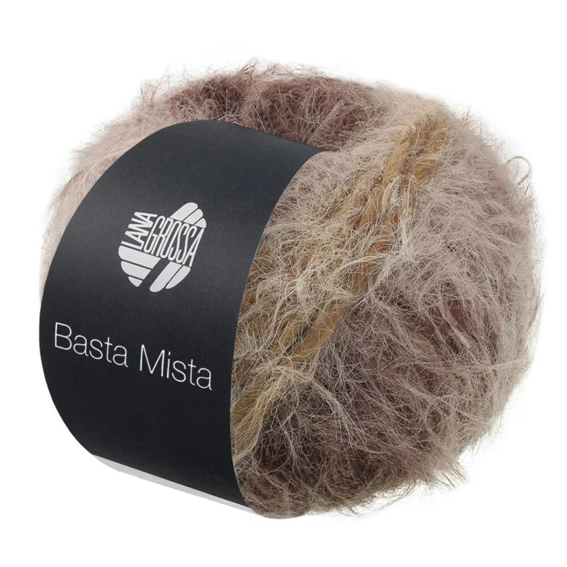 Lana Grossa Basta Mista 118 Taupe/gråbrun/mocka/gråbeige/ljusbeige