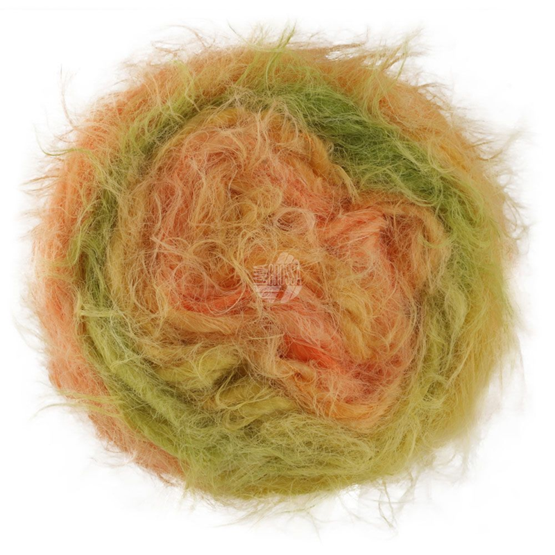 Lana Grossa Basta Mista 104 Kiwigrön/Pistagegrön/Vanilj/Senapsgul/Persika/Aprikos