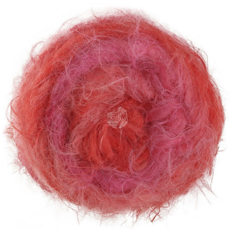 Lana Grossa Basta Mista 106 Rosa/Pink/Laxrosa/Korall/Röd