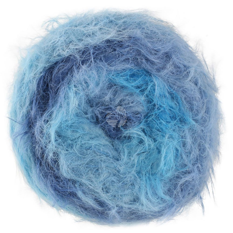 Lana Grossa Basta Mista 110 Turkos/Adriablå/Duvblå/Mörkblå