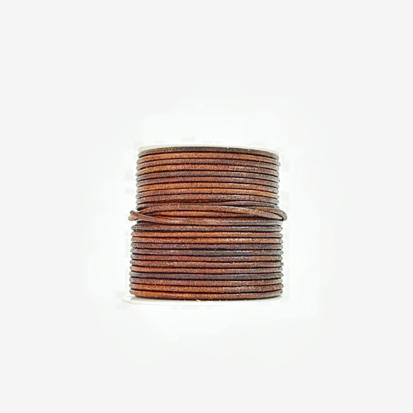 HobbyArts Läderrem, 10 m, Mörk Natur 1.50 mm