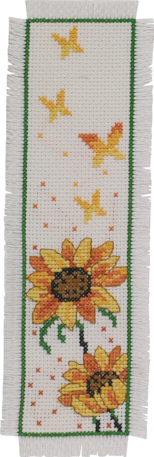 Broderikit Solrosor 7 x 22 cm