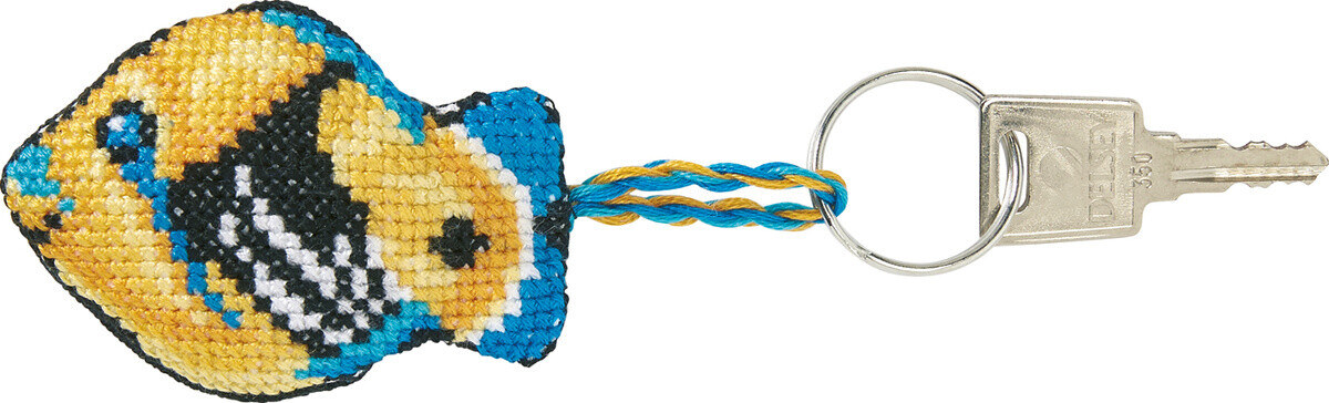 Broderikit Picasso fisk 7 x 5 cm