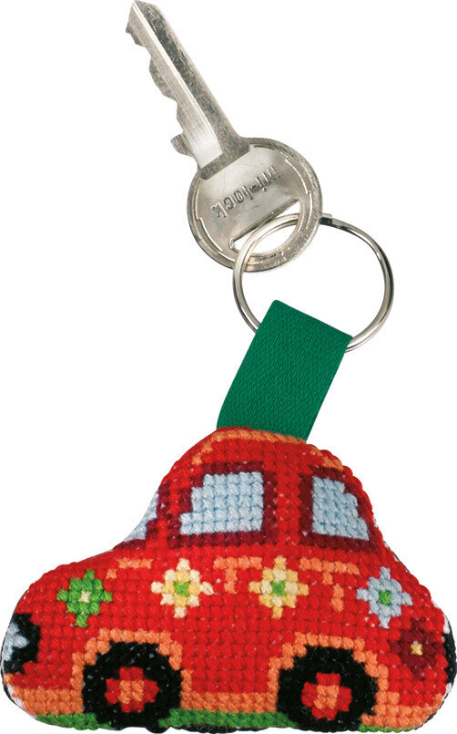 Broderikit Röd Fiat 7 x 5 cm