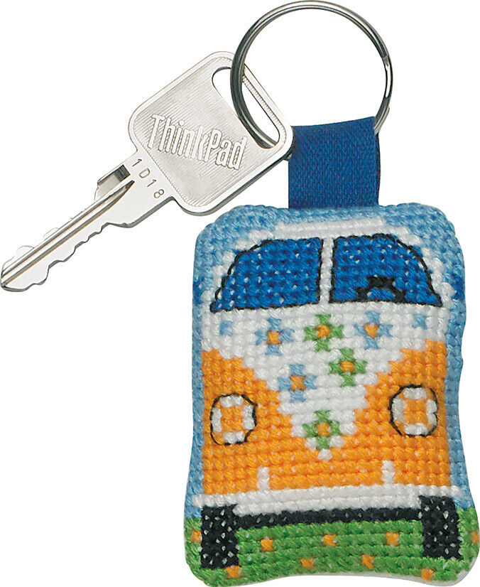 Broderikit Gul bil 5 x 6 cm