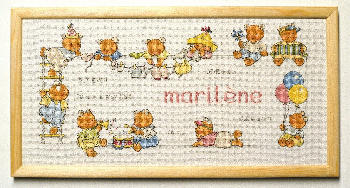 Broderikit Happy Friends 40 x 20 cm R 5378