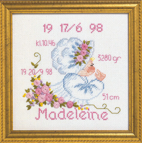 Broderikit Dop Madeleine R5420/82 19 x 19 cm