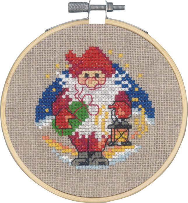 Broderikit Tomte m/ lykta m/ 5810/10 10 Ø