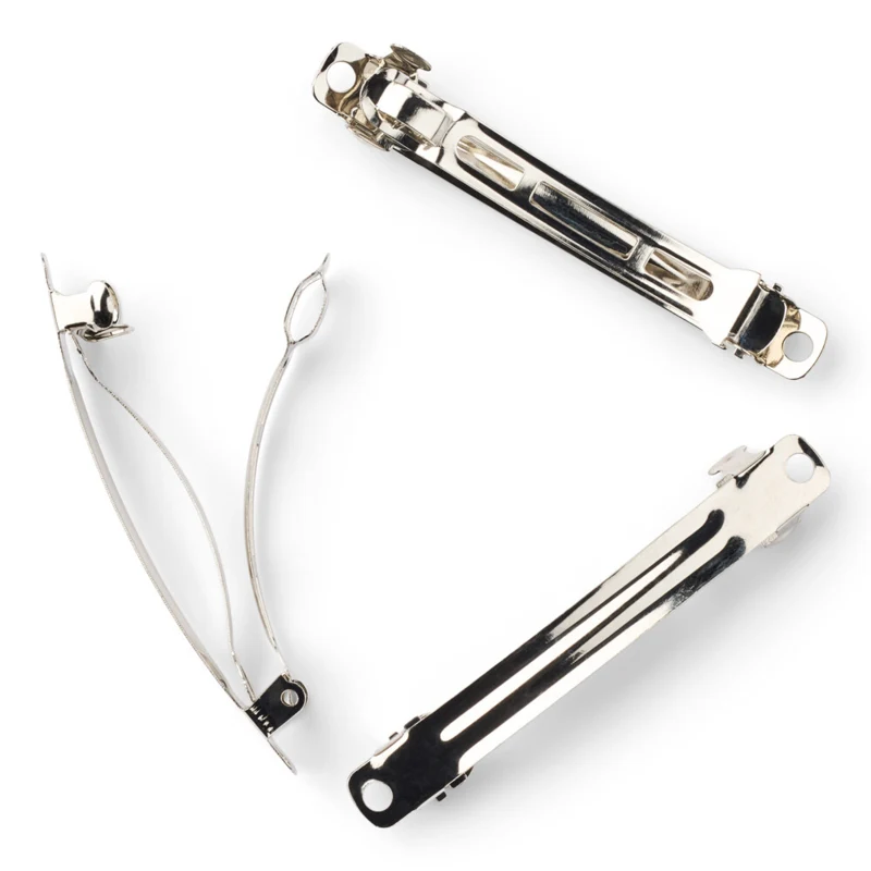 LindeHobby Hårspännen, Silver, 6 mm, 3 st