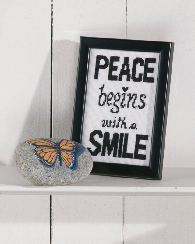 Broderikit Peace 9 x 14 cm