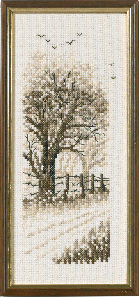 Broderikit Skogsbrynet och gärde R5619 22 x 9 cm