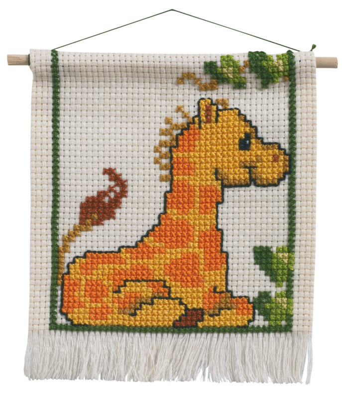 Broderikit MFK Giraff 16 x 18 cm m/5119/18