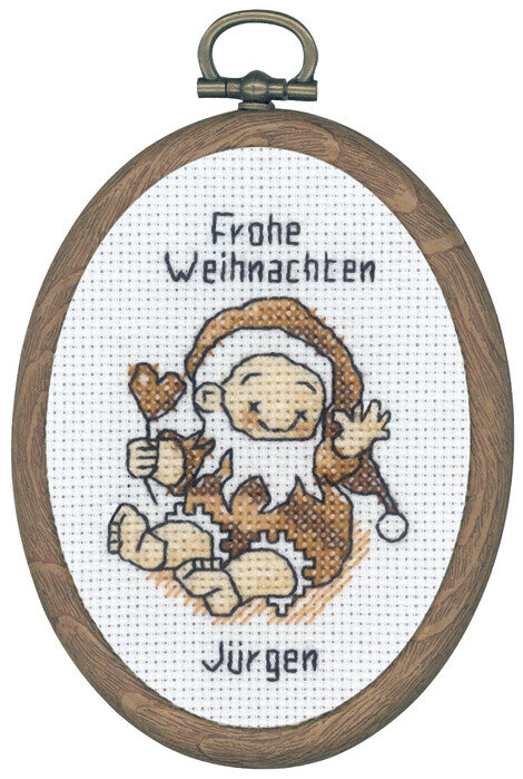 Broderikit Sittande tomte m/5961/60 7x9 cm