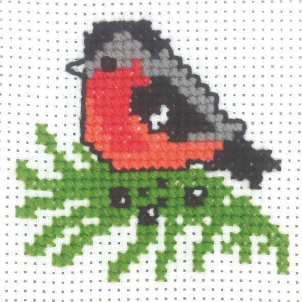 Broderikit Domherre 10 x 10 cm
